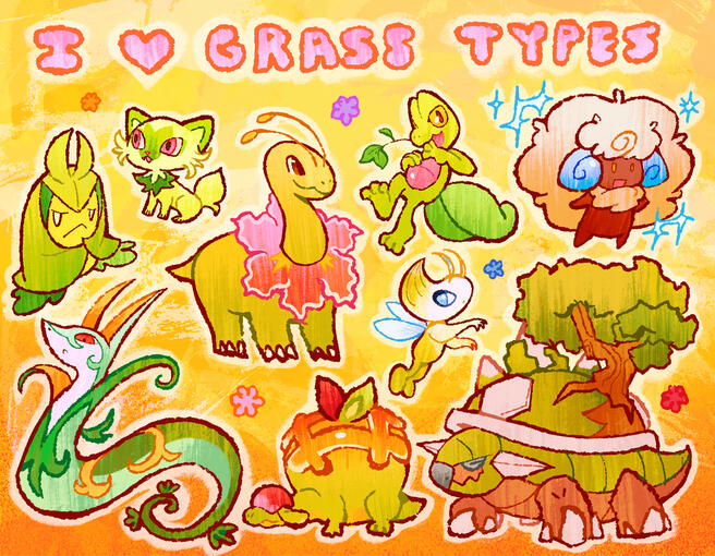 Grass Type Pokemon